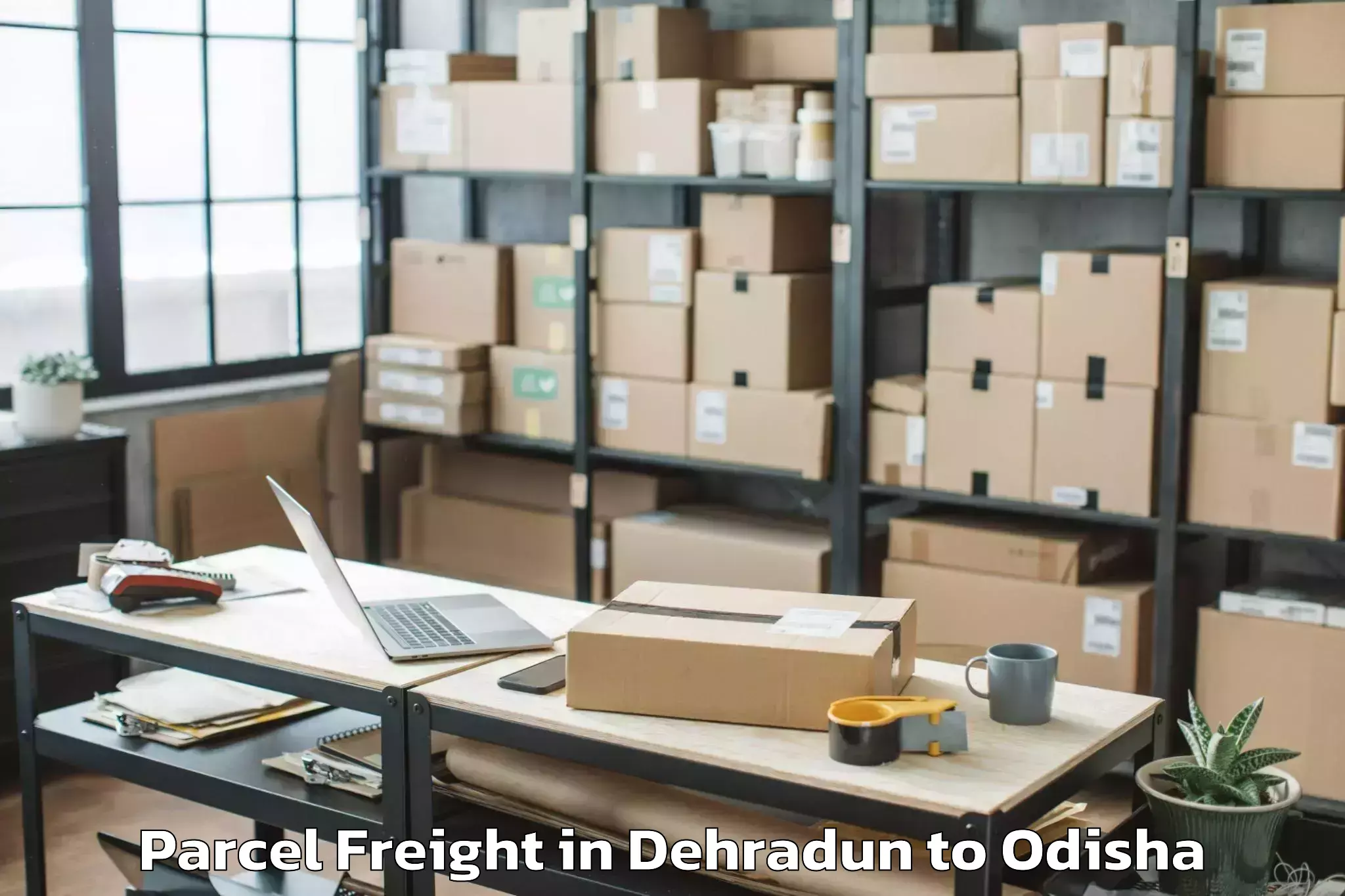 Reliable Dehradun to Chikiti Parcel Freight